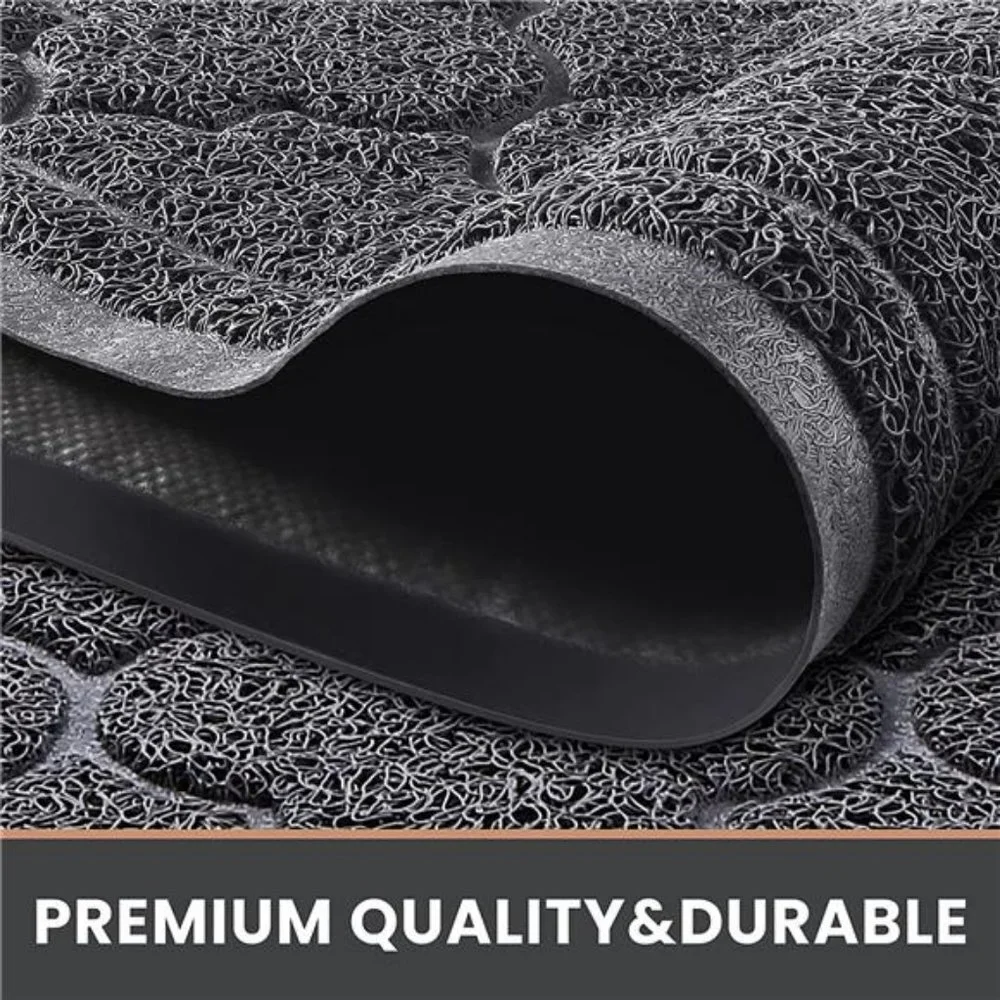 Door Mat Large 24x36 Inch Indoor Outdoor Doormat, Non-Slip, Grey